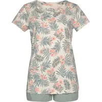 LASCANA Pyjamashortsit kerma / savunsininen / lohi