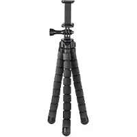 Hama Flex Smartphone & GoPro 26cm Musta pöytäjalusta
