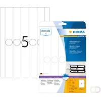 Herma 5165, Valkoinen, Pyöristetty suorakulmio, Kiinteä, Paperi, Matta, Laser/Inkjet
