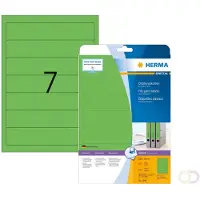 Herma 5094, Vihreä, Itse kiinnittyvä tulostintarra, A4, Paperi, Laser/Inkjet, Kiinteä