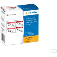 Herma 4832, Punainen, Valkoinen, 15 mm, 22 mm, 1000 kpl, Saksa
