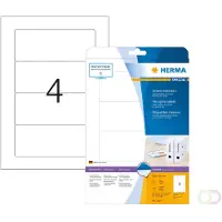 Herma 5121, Valkoinen, Itse kiinnittyvä tulostintarra, A5, Paperi, Laser/Inkjet, Kiinteä