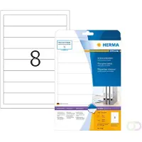 Herma 5160, Valkoinen, Pyöristetty suorakulmio, Kiinteä, A4, Paperi, Matta