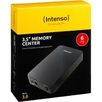 Intenso Memory Center, 6 TB, 3.5", 3.2 Gen 1 (3.1 Gen 1), 5400 RPM, Musta (6031514)