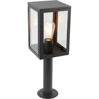 QAZQA Ulkovalaisin pylväs harmaa 50 cm IP44 - Sutton