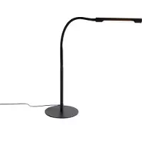 QAZQA Design-pöytävalaisin musta sis. LED kosketushimmentimellä - Palka