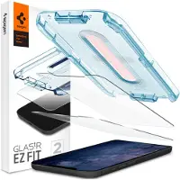Spigen GLAS.tR EZ Fit - Matkapuhelimen näytönsuoja - lasi - 5,4" - kirkas (2 kpl) - Apple iPhone 12 mini - puhelimelle iPhone 12 mini