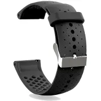 24hShop Rei'itetty silikoniranneke Polar Vantage M, musta