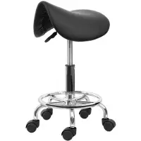 24hShop Satulatuoli pyörillä - korkeussäädettävä ergonominen toimistotuoli, jossa on kääntötoiminto ja kumipyörät