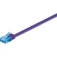 Pro CAT 6A litteä patch-kaapeli U/UTP, violetti