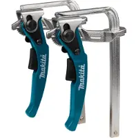 Makita Nopeasti kiinnitettävä puristin ohjausraiteelle - - 199826-6 - 2 kappaleen pakkaus - Maksimikorkeus 140 mm - Syvyys 70 mm