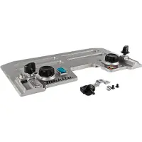 Makita 198570-2, Guide rail adapter, , HS0600, Alumiini, Musta