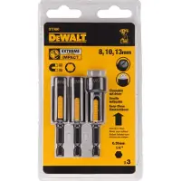 DeWalt -TERÄSARJA KORKILLA, 3 KPL, 8, 10, 13 MM, ITSEPUHDISTUVAT