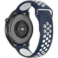 CaseOnline EBN Sport Rannekoru Huawei Watch 3 Pro - Navy/valkoinen