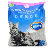 Duvo+ Cat Litter Premium Silica Apple High Absorption Green 5 L