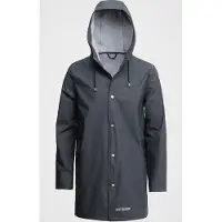 Stutterheim Stockholm Lightweight Charcoal - White - XS
