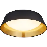 TRIO Ponts LED kattovalaisin 45cm 18W 3000K musta/kulta