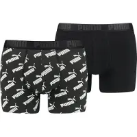 Puma All Over Print Slip 2 Units Musta S Mies