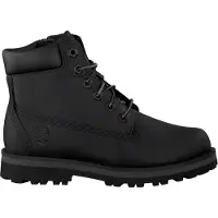 Timberland unisex for kids. TB0A28UD0011 Leather lace-up boots Courma Kid black (26), Flat, Laces, Casual, Sustainable, children's fashion
