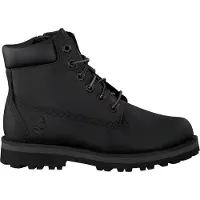 Timberland unisex for kids. TB0A28UD0011 Leather lace-up boots Courma Kid black (27), Flat, Laces, Casual, Sustainable, children's fashion