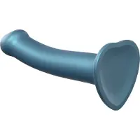 Strap-On-Me Mono Density Dildo Metallic Shine sininen - 18 cm