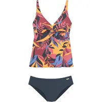Sunseeker Tankini marine / oranssi / vadelma