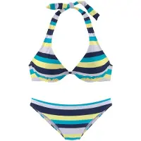 Venice beach Bikini laivastonsininen / vaaleansininen / keltainen / valkoinen
