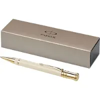 Parker Vector Fountain Pen | Black with Chrome Trim | Medium Nib | Blue Ink | Hangtab