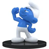 Diverse The Smurfs Resin Smurf Hefti Kuvio