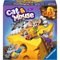 Ravensburger - 24558 - Lasten lautapeli Kissa ja Hiiri 4-vuotiaille ja sitä vanhemmille - 2-4 pelaajaa - Lahjat lapsille