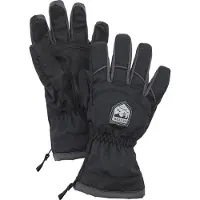 Hestra Sarri Zip JR Hanskat, Musta/Harmaa, 2