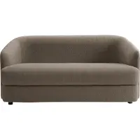New Works Covent 2-istuttava sohva, syvä, tumma taupe