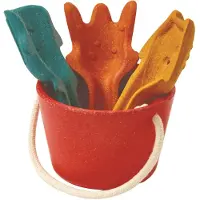 PlanToys - Hiekkaleikit - Setti kestävästä puusta