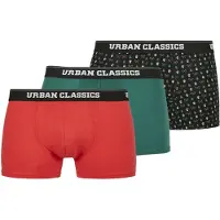 Urban Classics Bokserishortsit laivastonsininen / vihreä / punainen