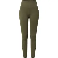Aim'n Khaki Ribbed Seamless Tights - Green - S