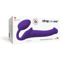 Strap-On-Me Bendable Keskikokoinen Strap-on 33 cm - Lila