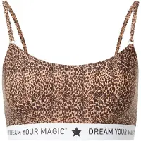 Magic bodyfashion Rintaliivi 'Dream Your MAGIC' ruskea / vaaleanruskea / musta / valkoinen