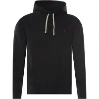 Ralph Lauren for man. 710766778008 Black Hooded Fleece Sweatshirt (XXL), Casual, Cotton, Long sleeve