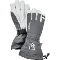 Hestra Army Leather Heli Ski, hiihtohanskat, harmaa