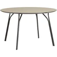 Woud Ruokapöytä Tree - Pyöreä Ø 120 cm Beige / Musta