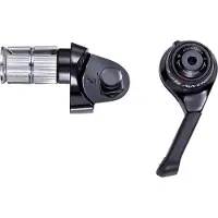 Microshift ADVENT, Oikea, 9.r., ei Shimano yhteensopiva, Bar End Shifter, kitka/indeksointi (UUSI)