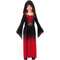 Hisab Joker Halloween punainen mekko hupulla (134-140)