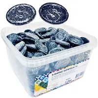 Kärkkäinen S-Märke Väkevä Salmiakki 2 kg irtokarkki