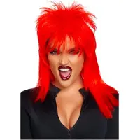Leg avenue Unisex Rockstar Wig Red