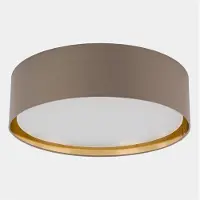 TK Lighting Kattovalaisin Bilbao , himmennettävä, Alumiini/harmaa/sinkki, Makuuhuone, Tekstiili/kangas/silkki, Moderni