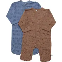 Pippi Baby Yöpuvut M/f - Yöpuku - 2 kpl - Blue Mirage - - 62 - Yöpuvut