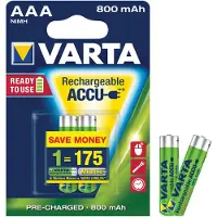 Varta Recharge Accu Power ladattava AAA-paristo 800mAh, 2 kpl