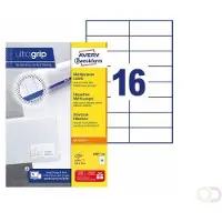 Avery Zweckform Universal Labels, White 105x37mm, 105 x 37, 1600 kpl, 100 arkkia