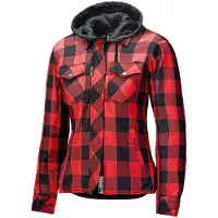 Held Lumberjack II 62010 Naisten Moottoripyöräpaita Musta/Punainen Naiset, size 2XL