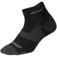 2XU Vector Light Cushion 1/4 Crew Socks Musta EU 42-46 Mies